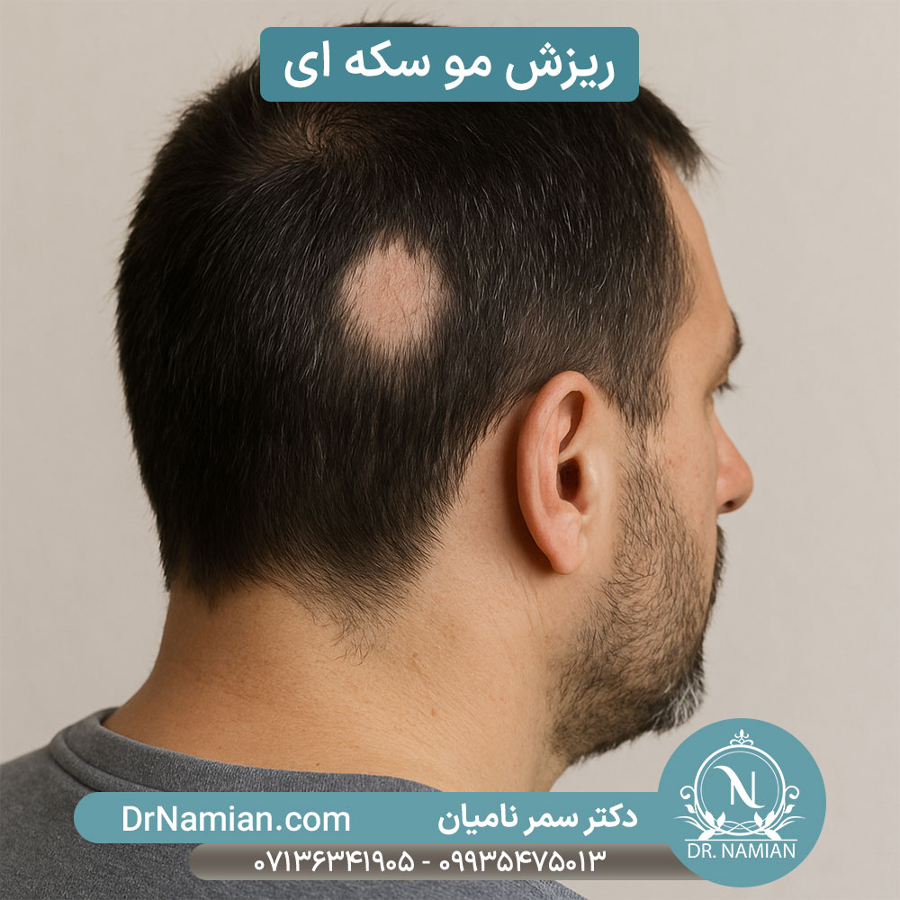 ریزش مو سکه ای